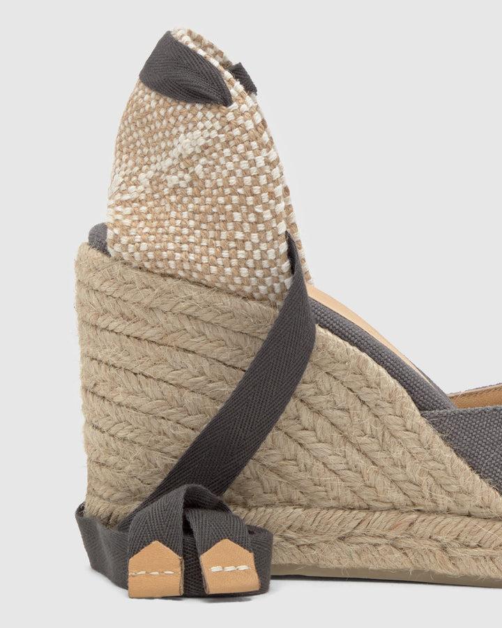 Castañer Calzado De Mujer Estilo Pala Talon Con Cuña De 9cm De Altura | Castañer