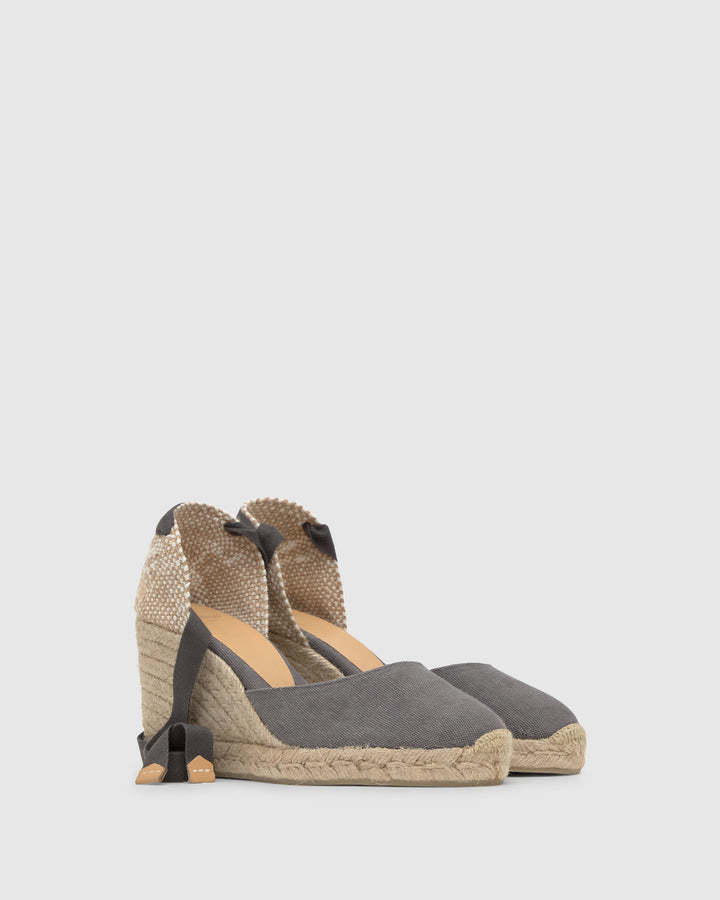 Castañer Calzado de Mujer estilo Pala Talon con Cuña de 9cm de altura | Castañer