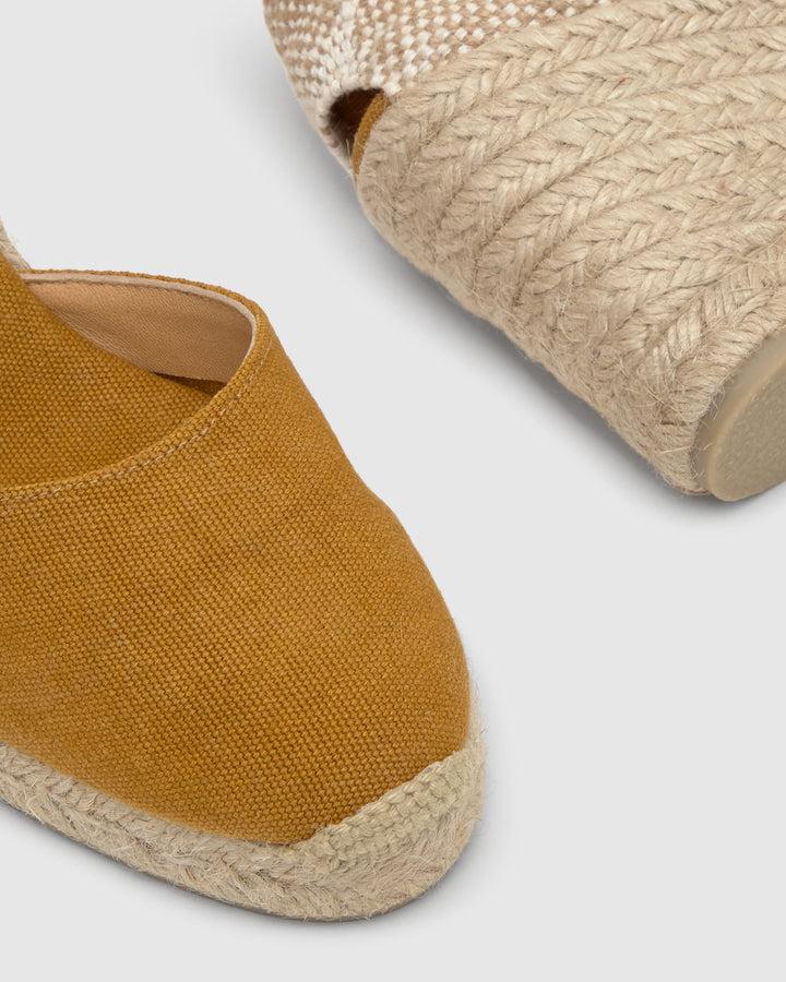 Castañer Calzado De Mujer Estilo Pala Talon Con Cuña De 9cm De Altura | Castañer