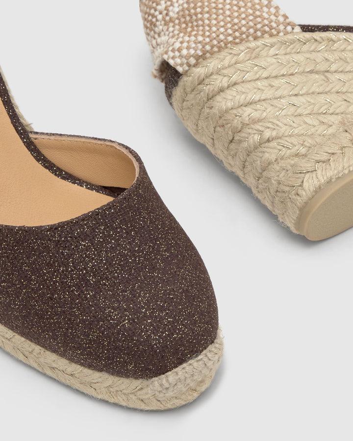 Castañer Calzado De Mujer Estilo Pala Talon Con Cuña De 9cm De Altura | Castañer