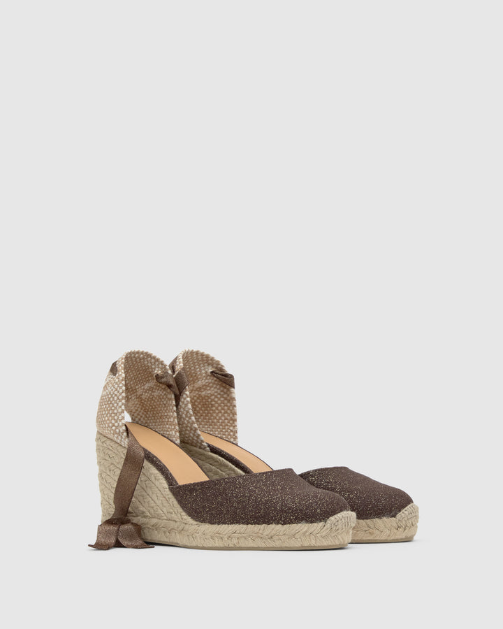 Castañer Calzado de Mujer estilo Pala Talon con Cuña de 9cm de altura | Castañer