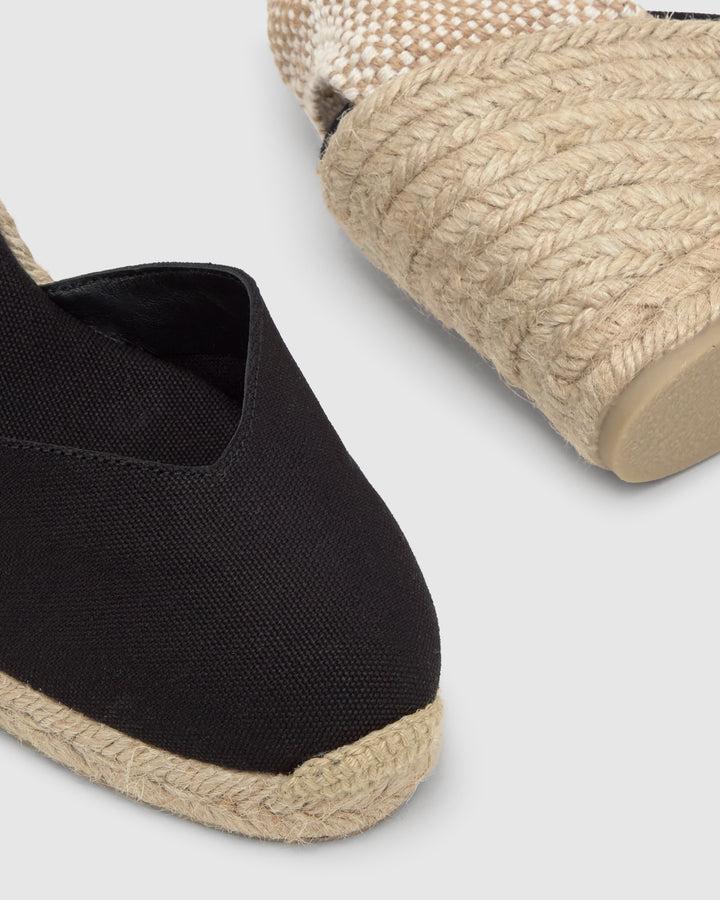 Castañer Calzado De Mujer Estilo Pala Talon Con Cuña De 9cm De Altura | Castañer