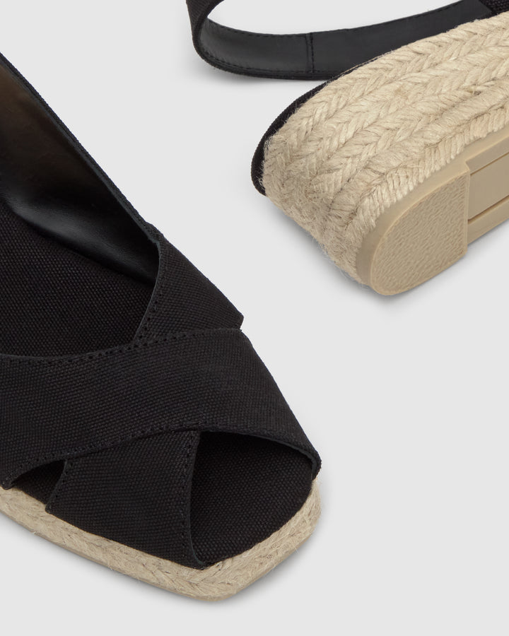 Castañer Calzado De Mujer Estilo Peep Toe Con Cuña De 5cm De Altura | Castañer