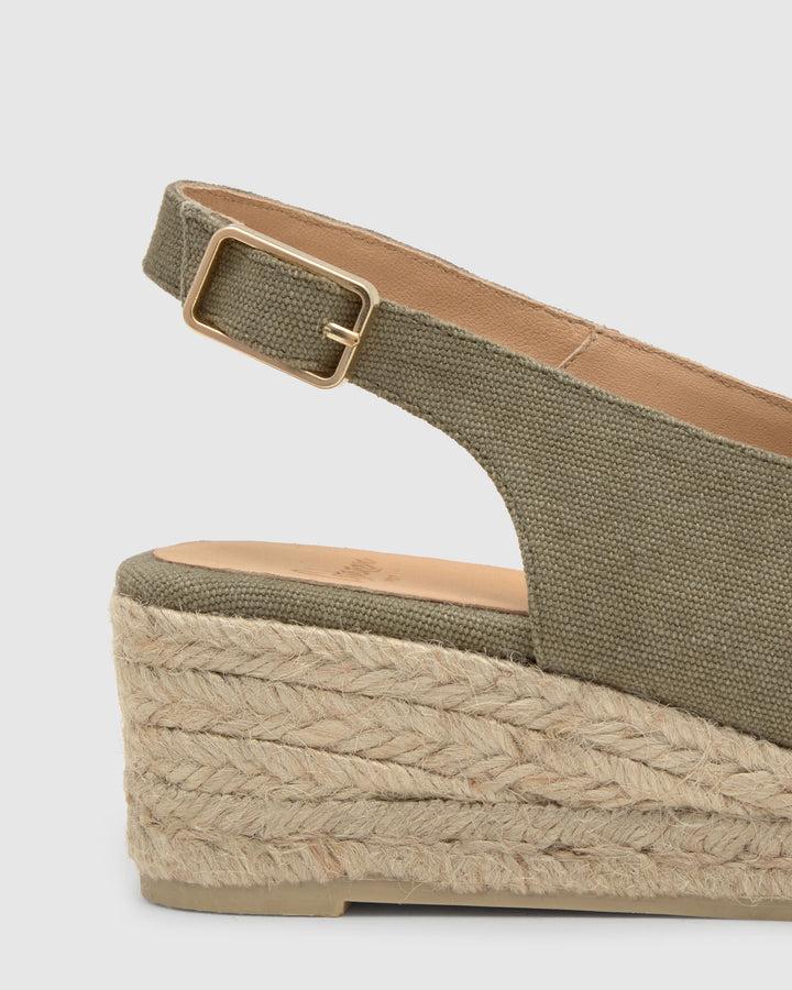 Castañer Calzado De Mujer Estilo Peep Toe Con Cuña De 5cm De Altura | Castañer