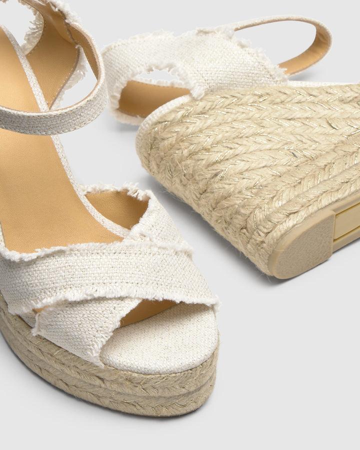 Castañer Calzado De Mujer Estilo Sandalia Con Cuña De 11cm De Altura | Castañer