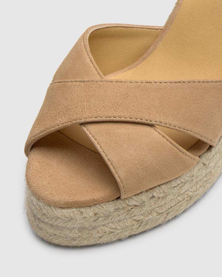 Castañer Calzado De Mujer Estilo Sandalia Con Cuña De 11cm De Altura | Castañer