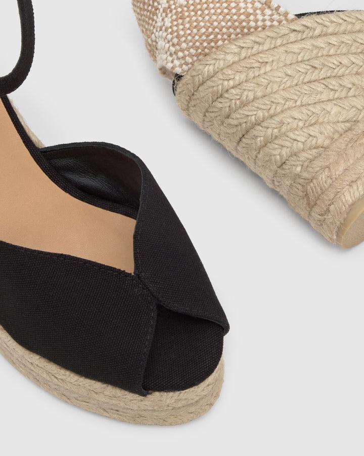 Castañer Calzado De Mujer Estilo Sandalia Con Cuña De 11cm De Altura | Castañer