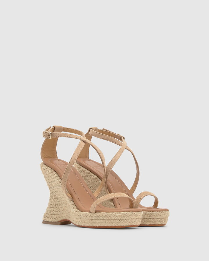 Castañer Calzado de Mujer estilo Sandalia con Cuña de 11cm de altura | Castañer