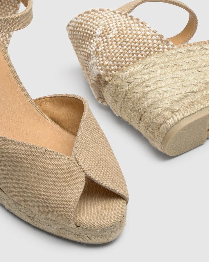 Castañer Calzado De Mujer Estilo Sandalia Con Cuña De 7cm De Altura | Castañer