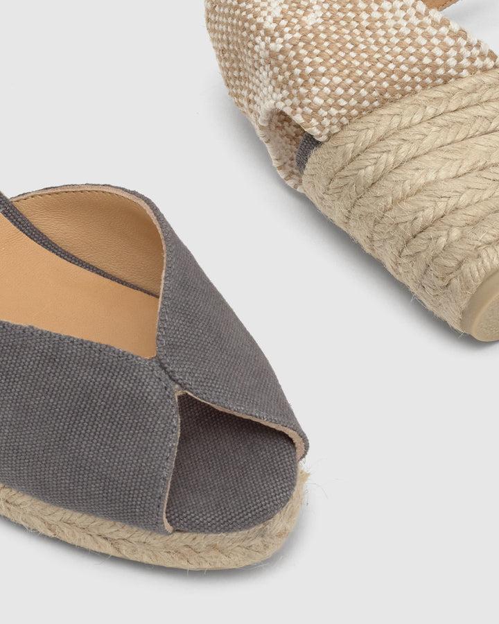 Castañer Calzado De Mujer Estilo Sandalia Con Cuña De 7cm De Altura | Castañer