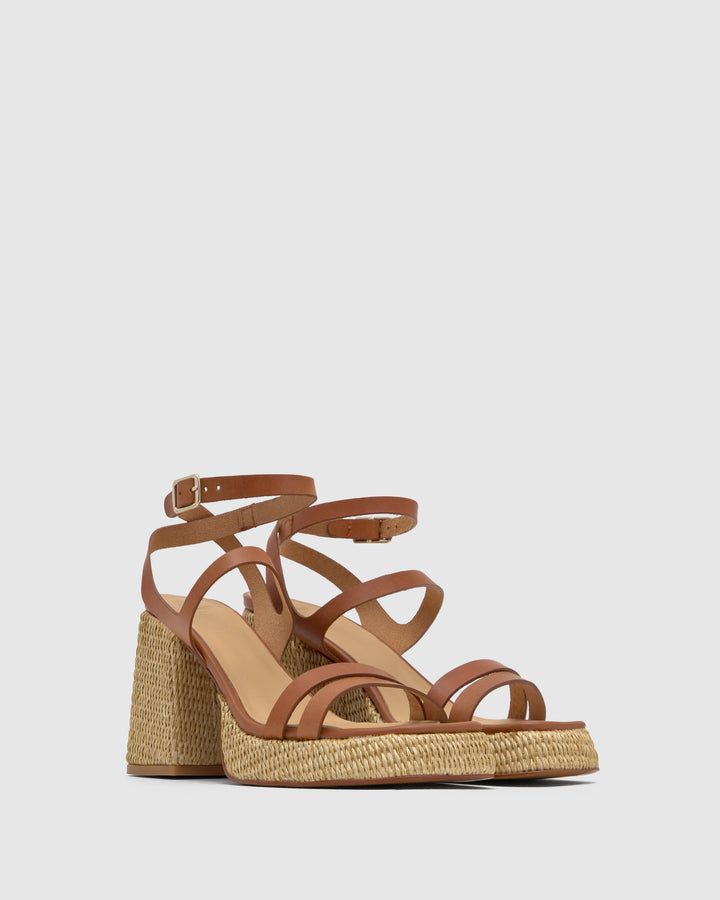 Castañer Calzado de Mujer estilo Sandalia con Tacón de 10cm de altura | Castañer