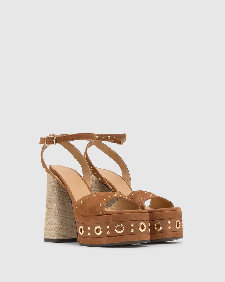 Castañer Calzado de Mujer estilo Sandalia con Tacón de 13cm de altura | Castañer