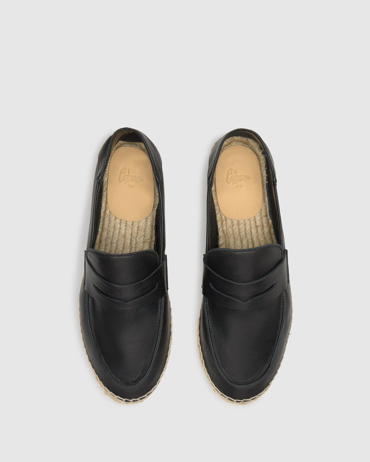 Castañer CASTAÑER | Alpargata Plana Cerrada Napa NEGRO KEULE/250 – Castañer