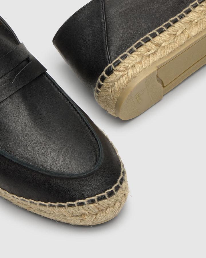 Castañer CASTAÑER | Alpargata Plana Cerrada Napa NEGRO KEULE/250 – Castañer