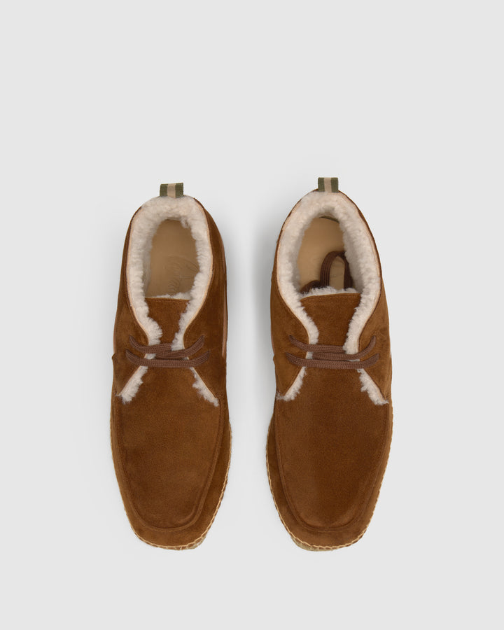 Castañer CASTAÑER | Alpargata Plana Cerrada Serraje CUERO BERGAMO COSY T/186 – Castañer