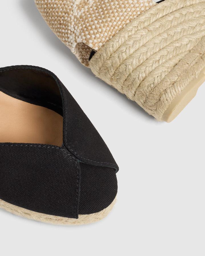 Castañer CASTAÑER | Alpargatas Bianca En Algodón Orgánico Certificado Cierre Mediante Lazada Y Altura De 7cm – Castañer