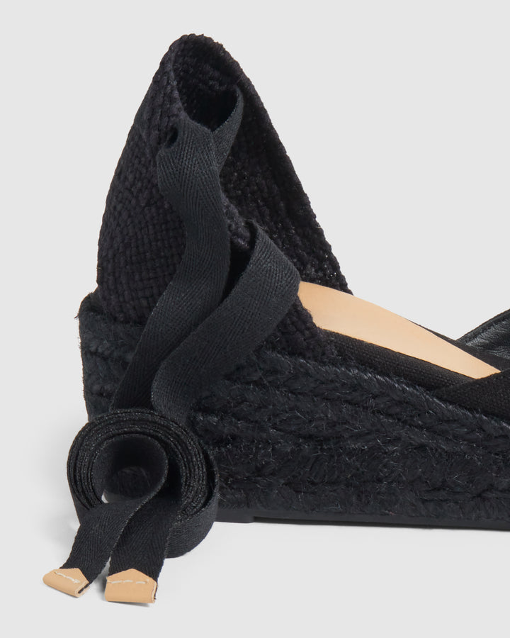 Castañer CASTAÑER | Alpargatas Carina En Algodón Orgánico Cierre Mediante Lazada Y Cuña De 5cm. – Castañer