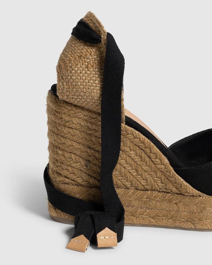 Castañer CASTAÑER | Alpargatas Carina En Algodón Orgánico Cierre Mediante Lazada Y Cuña De 11cm. – Castañer