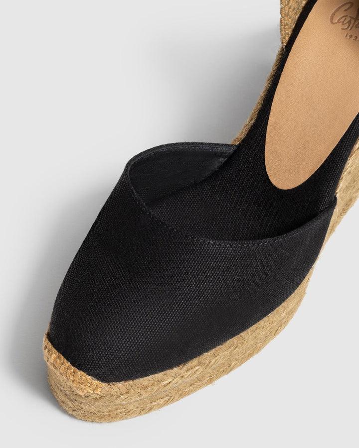 Castañer CASTAÑER | Alpargatas Carina En Algodón Orgánico Cierre Mediante Lazada Y Cuña De 11cm. – Castañer