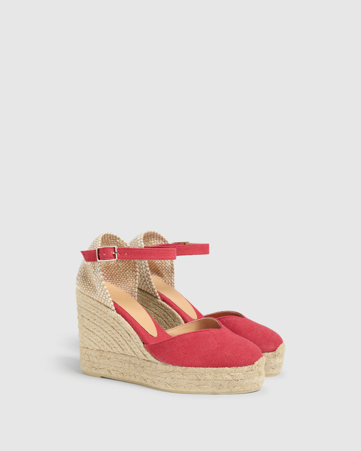 Castañer CASTAÑER | Alpargatas Chiarita en algodón acabado lavado cierre lateral de pulsera con hebilla metálica y cuña de 9cm con doble plataforma. – Castañer Castañer CASTAÑER | Alpargatas Chiarita en algodón acabado lavado cierre lateral de pulsera con hebilla metálica y cuña de 9cm con doble plataforma. – Castañer