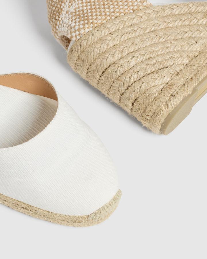 Castañer CASTAÑER ALPARGATAS CUÑA CARINA BLANCO MUJER – Castañer