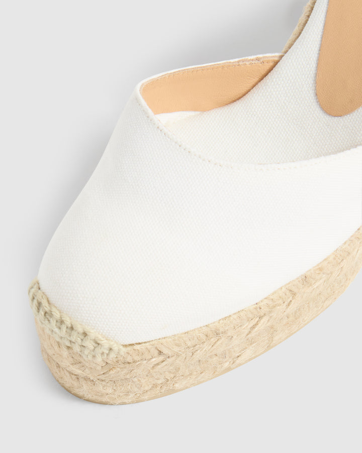 Castañer CASTAÑER ALPARGATAS CUÑA CARINA BLANCO MUJER – Castañer