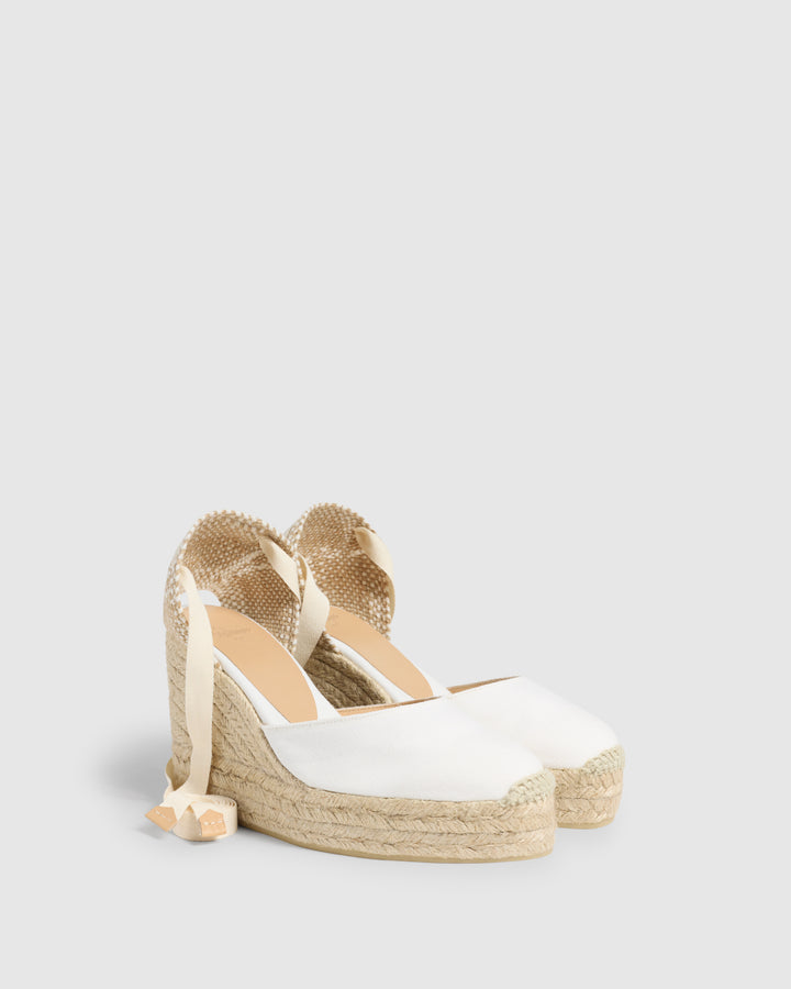Castañer CASTAÑER ALPARGATAS CUÑA CARINA BLANCO MUJER – Castañer