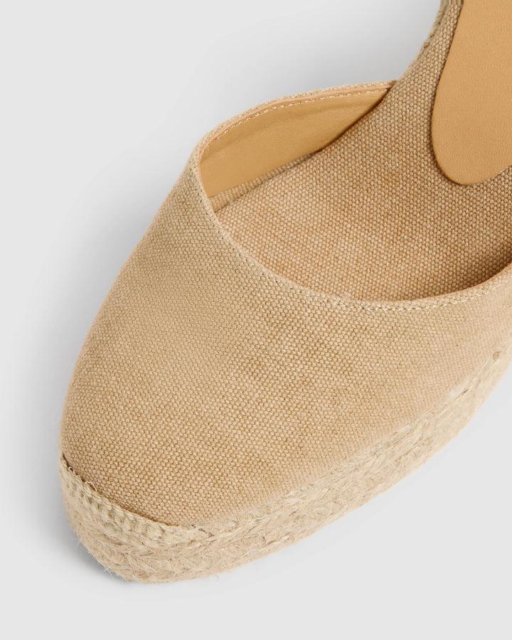 Castañer CASTAÑER ALPARGATAS CUÑA CARINA SAND MUJER – Castañer
