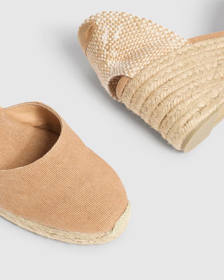 Castañer CASTAÑER ALPARGATAS CUÑA CARINA TOSTADO MUJER – Castañer