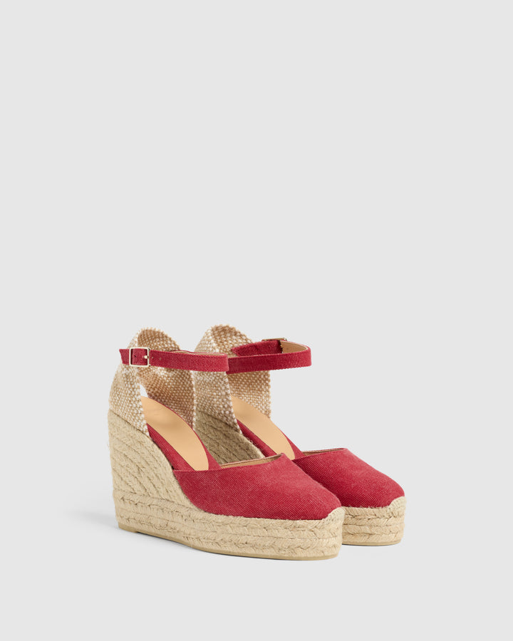 Castañer CASTAÑER ALPARGATAS CUÑA CAROL ROJO CARMÍN MUJER – Castañer Castañer CASTAÑER ALPARGATAS CUÑA CAROL ROJO CARMÍN MUJER – Castañer