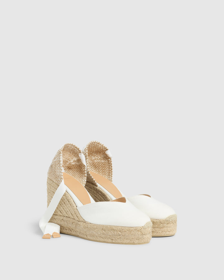 Castañer CASTAÑER ALPARGATAS CUÑA CHIARA BLANCO MUJER – Castañer
