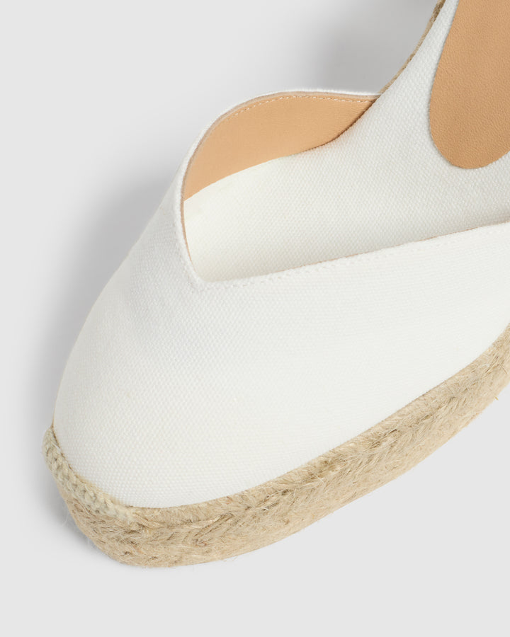 Castañer CASTAÑER ALPARGATAS CUÑA CHIARA BLANCO MUJER – Castañer