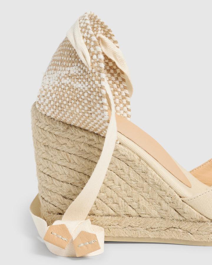 Castañer CASTAÑER ALPARGATAS CUÑA CHIARA IVORY MUJER – Castañer
