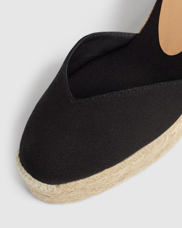 Castañer CASTAÑER ALPARGATAS CUÑA CHIARA NEGRO MUJER – Castañer