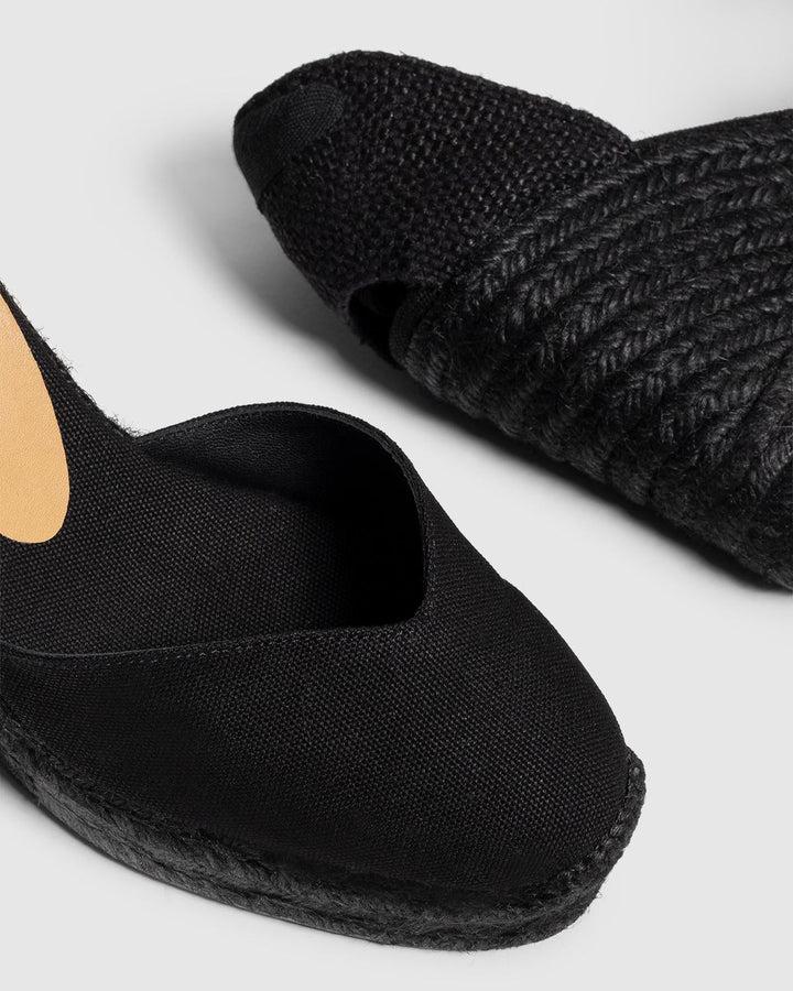 Castañer CASTAÑER ALPARGATAS CUÑA CHIARA NEGRO MUJER – Castañer