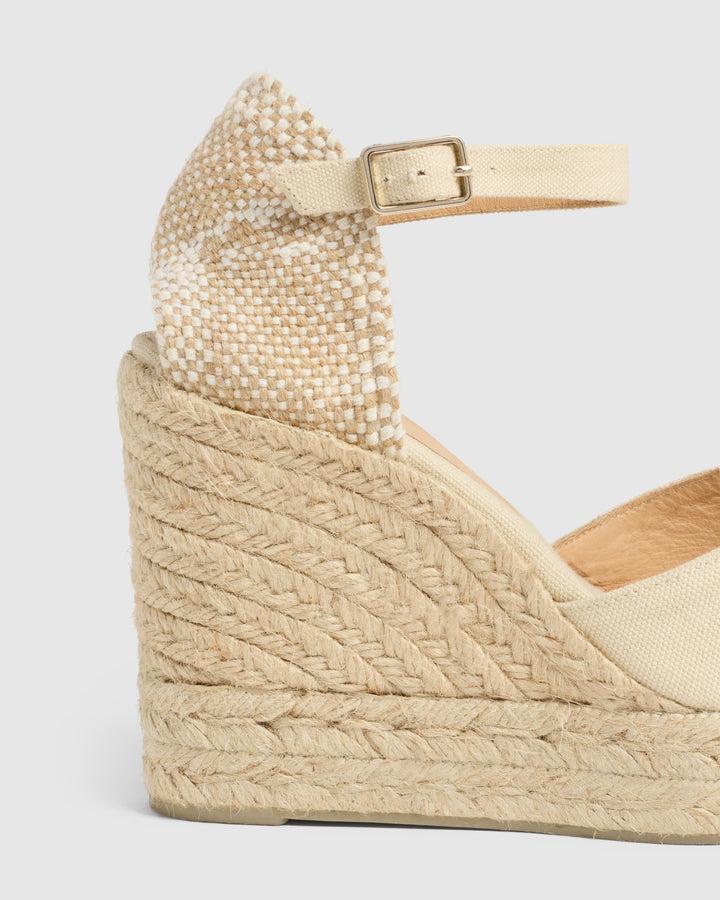 Castañer CASTAÑER ALPARGATAS CUÑA CHIARITA IVORY MUJER – Castañer