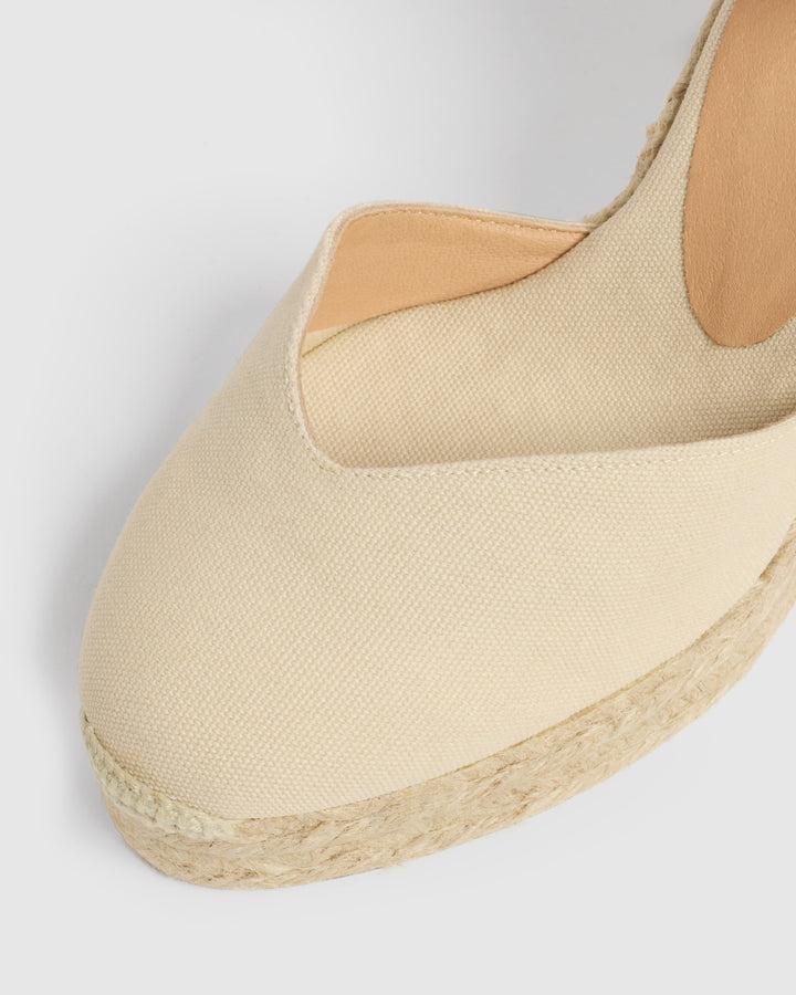 Castañer CASTAÑER ALPARGATAS CUÑA CHIARITA IVORY MUJER – Castañer