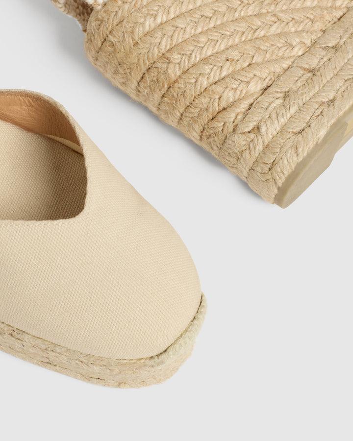 Castañer CASTAÑER ALPARGATAS CUÑA CHIARITA IVORY MUJER – Castañer