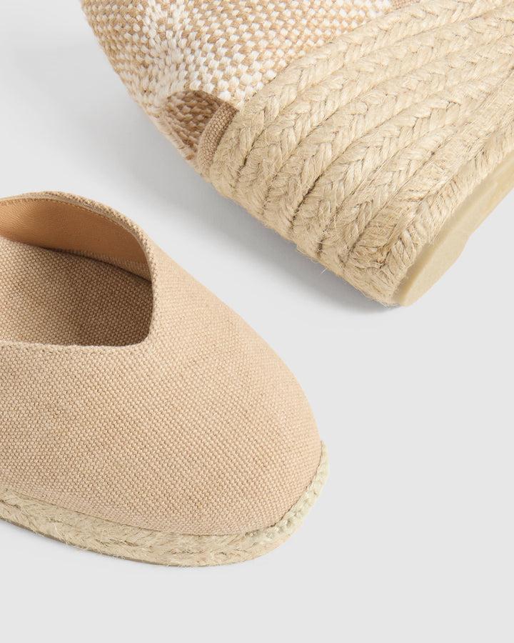 Castañer CASTAÑER ALPARGATAS CUÑA CHIARITA SAND MUJER – Castañer