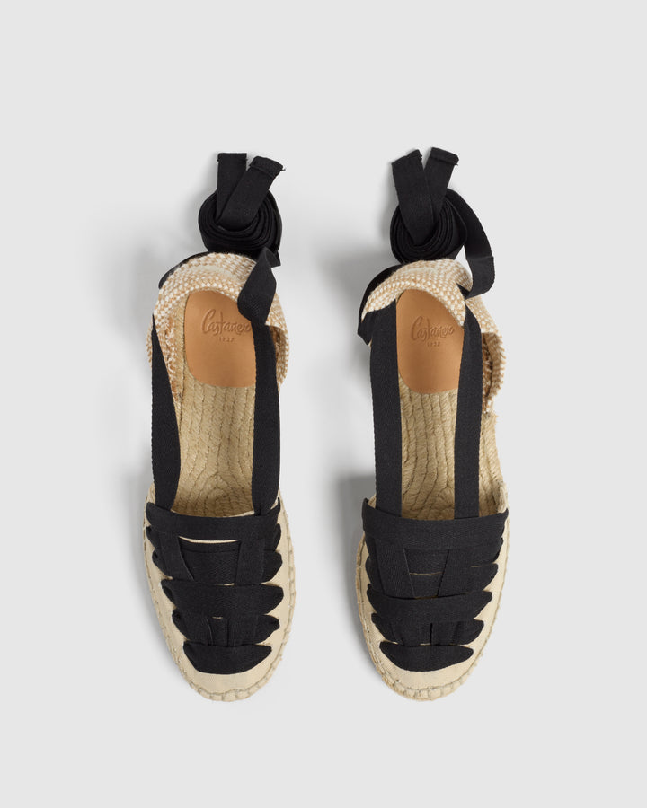 Castañer CASTAÑER | Alpargatas Embetadas Jean En Algodón Orgánico Y Cierre Mediante Lazada. – Castañer