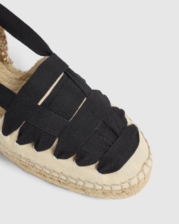 Castañer CASTAÑER | Alpargatas Embetadas Jean En Algodón Orgánico Y Cierre Mediante Lazada. – Castañer