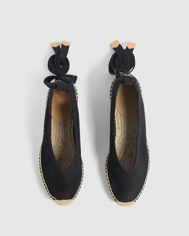 Castañer CASTAÑER | Alpargatas Gea En Algodón Orgánico Cierre Mediante Lazada Y Altura De 2cm. – Castañer