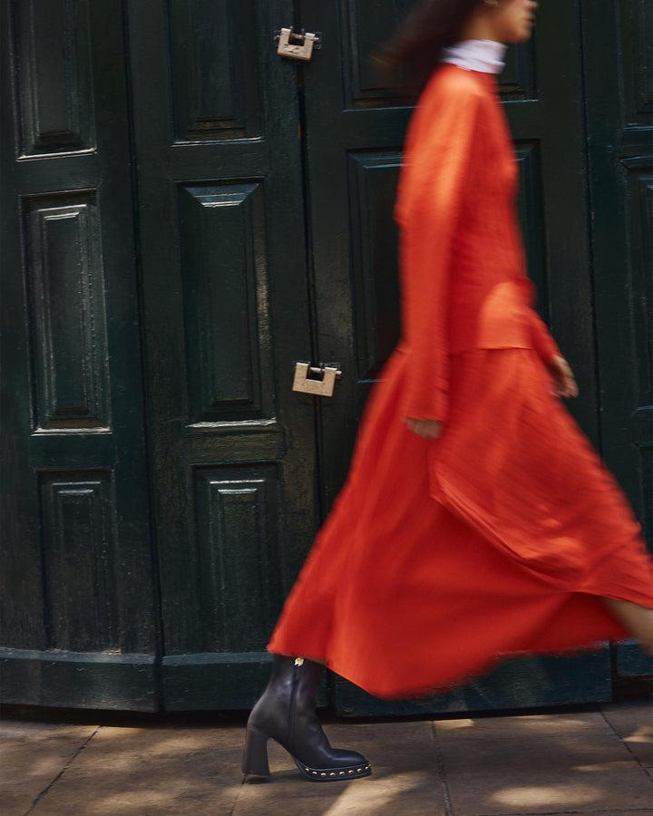 Castañer CASTAÑER | Botín Cerrada Napa NEGRO BASILIA STUDS/113 – Castañer