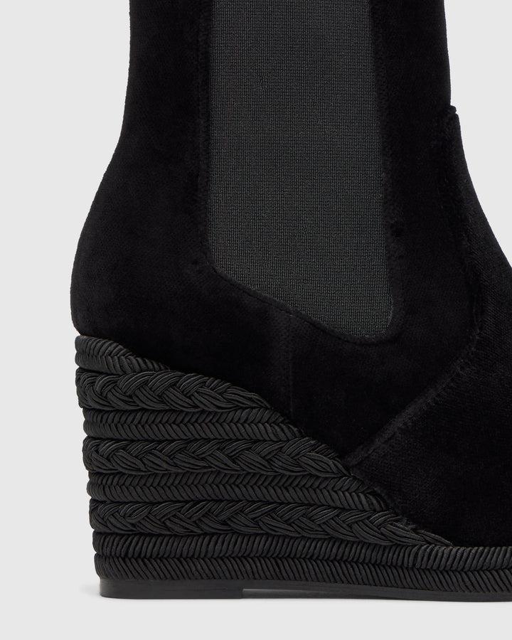 Castañer CASTAÑER | Botín Cerrada Terciopelo NEGRO BAMBI/243 – Castañer