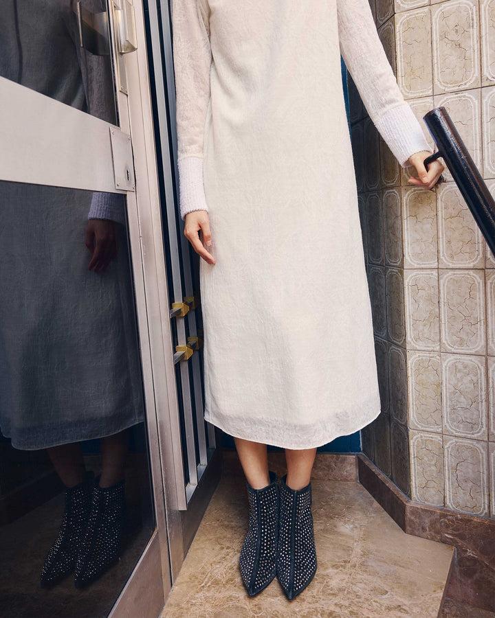 Castañer CASTAÑER | Botín Cerrada Terciopelo PLOMO OTILIA/243 – Castañer