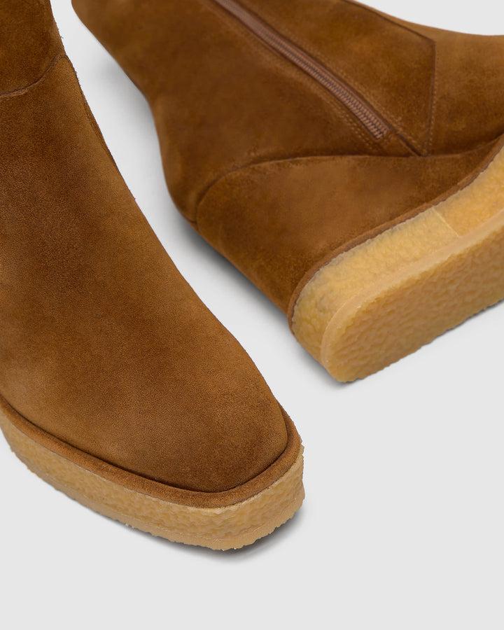 Castañer CASTAÑER | Botín Cerrado Serraje CUERO BRELIA/186 – Castañer