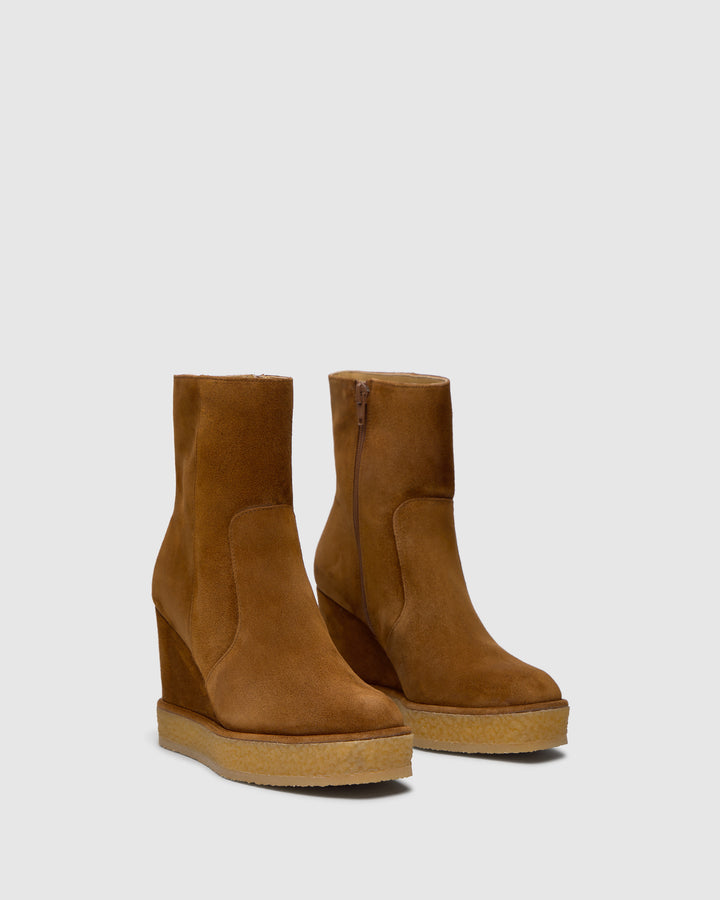 Castañer CASTAÑER | Botín Cerrado Serraje CUERO BRELIA/186 – Castañer