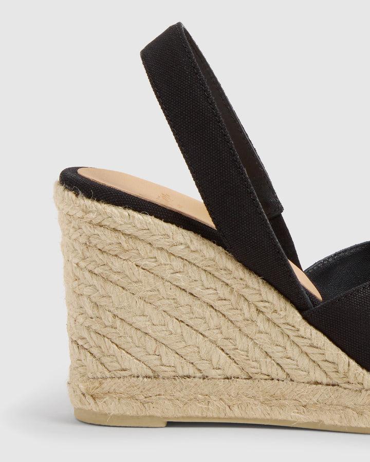 Castañer CASTAÑER | Sandalias Brisa En Algodón Orgánico Y Cuña De 9cm. – Castañer