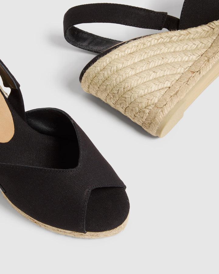 Castañer CASTAÑER | Sandalias Brisa En Algodón Orgánico Y Cuña De 9cm. – Castañer