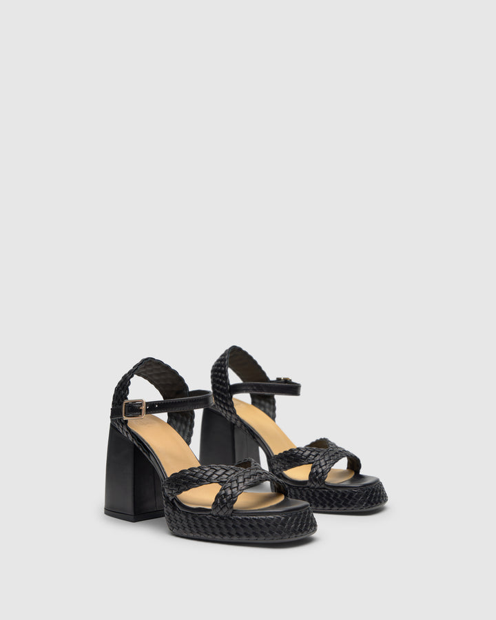 Castañer CASTAÑER | Tacón Abierta Napa NEGRO VALERIE/255 – Castañer